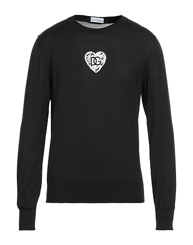DOLCE&GABBANA プルオーバー ブラック シルク 100% / ポリエステル