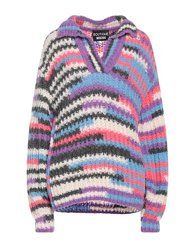 BOUTIQUE MOSCHINO Jumper Purple 40% Acrylic, 36% Alpaca wool, 15% Wool, 9% Polyamide, Elastane