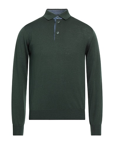 ANGELO NARDELLI Sweater Dark green 50% Wool, 50% Acrylic