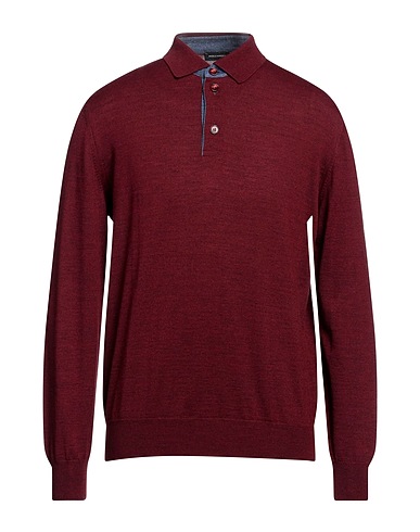 ANGELO NARDELLI Jumper Burgundy 50% Wool, 50% Acrylic
