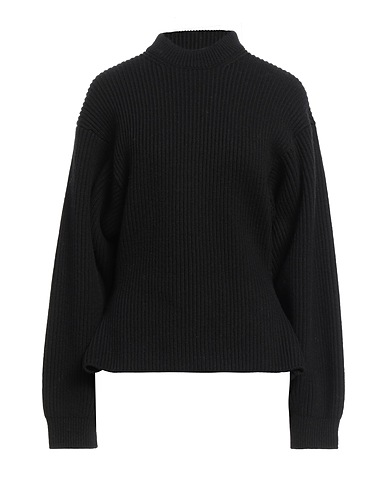 ALAÏA Polo neck Black 92% Wool, 8% Cashmere