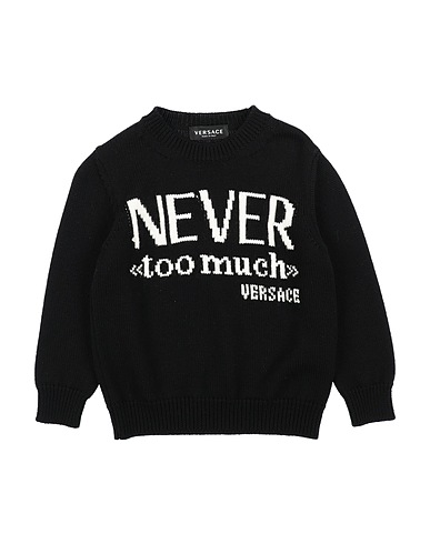 VERSACE YOUNG Jumper Black 100% Wool