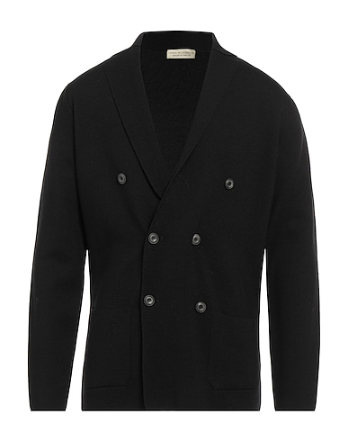 FILIPPO DE LAURENTIIS Cardigan Nero 100% Lana Merino