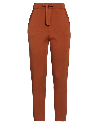 EMMA & GAIA Pantalone Marrone 65% Viscosa, 35% Poliammide