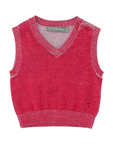 TRUSSARDI JUNIOR Sleeveless sweater Brick 100% Cotton