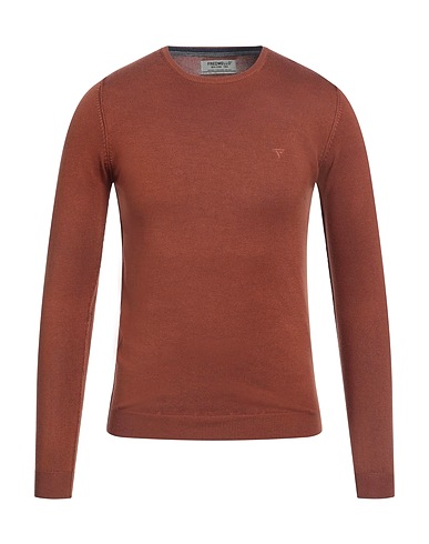 FRED MELLO Pullover Marrone 70% Viscosa, 30% Poliammide
