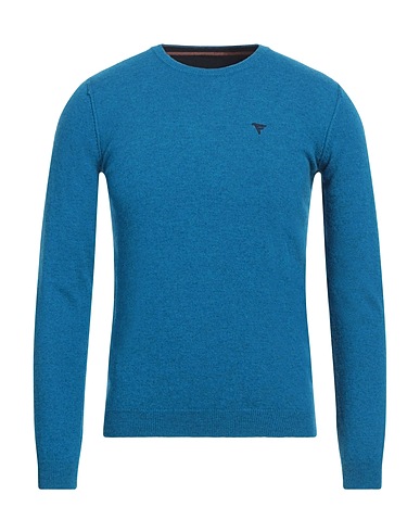 FRED MELLO Pullover Azzurro 50% Lana d'agnello, 50% Poliammide