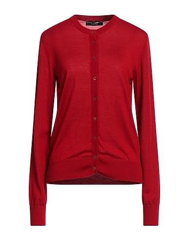 DOLCE&GABBANA Cardigan Brick red 70% Cashmere, 30% Silk