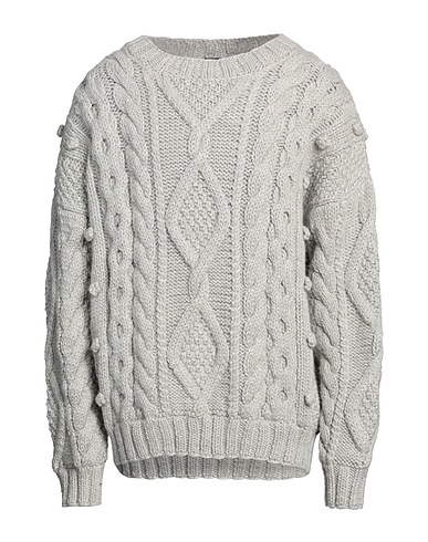 DOLCE&GABBANA Jumper Light grey 50% Alpaca wool, 50% Wool