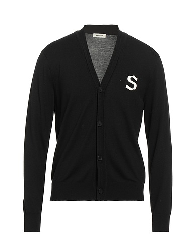 SANDRO Cardigan Black 100% Wool