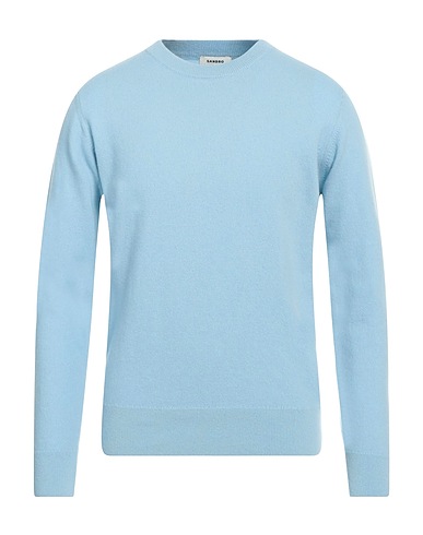 SANDRO Pullover Celeste 72% Lana, 28% Cachemire