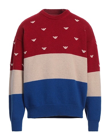 EMPORIO ARMANI Jumper Burgundy 80% Wool, 20% Polyamide