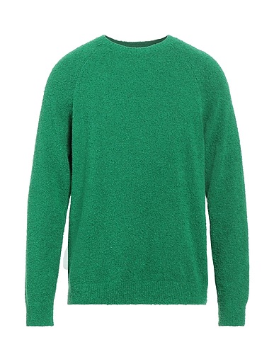 SANDRO Jumper Green 74% Cotton, 21% Polyamide, 5% Elastane