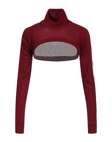 CHIARA FERRAGNI Polo neck Burgundy 50% Acetate, 50% Wool