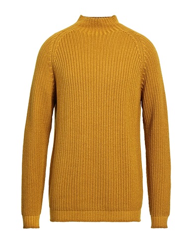 FILIPPO DE LAURENTIIS Rollkragenpullover Ringelblume 100% Merinowolle