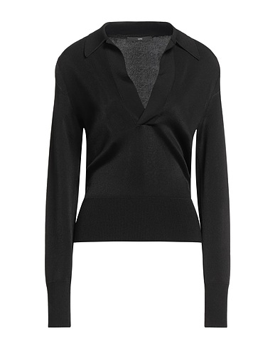 SAPIO Jumper Black 86% Viscose, 11% Polyamide, 3% Polyurethane
