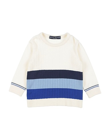 MANUELL & FRANK Sweater Ivory 40% Wool, 32% Polyamide, 25% Polyacrylic, 3% Elastane