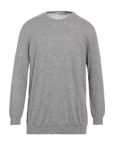 LA FILERIA Pullover Grau 100% Baumwolle