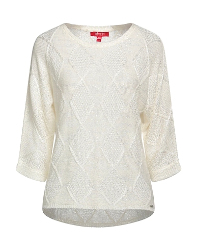 GUESS Sweater Ivory 72% Acrylic, 28% Polyester