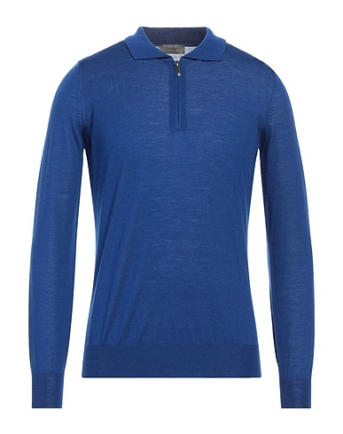 FERRANTE Sweater Blue 100% Merino Wool