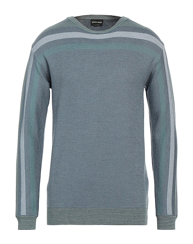 GIORGIO ARMANI Jumper Slate blue 100% Virgin Wool