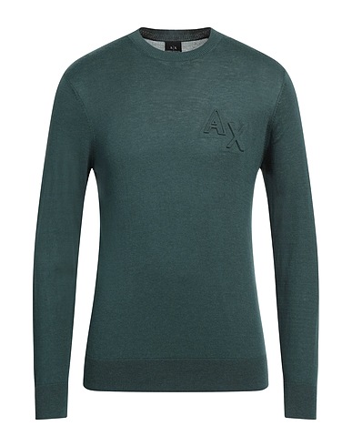 ARMANI EXCHANGE Jumper Green 53% Cotton, 42% Viscose, 5% Silk