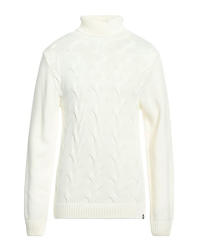 WHY NOT BRAND Polo neck White 70% Acrylic, 30% Wool