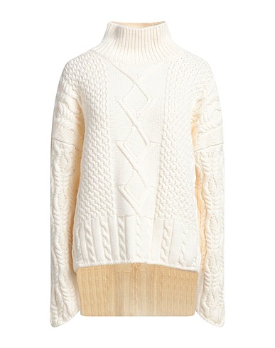 DONDUP Rollkragenpullover Cremeweiß 100% Wolle