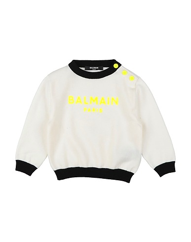 BALMAIN Jumper Cream 95% Virgin Wool, 5% Polyester