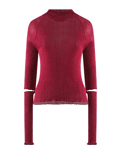 DES_PHEMMES Rollkragenpullover Fuchsia 70% Viskose, 15% Polyester, 15% Metallisiertes Polyester