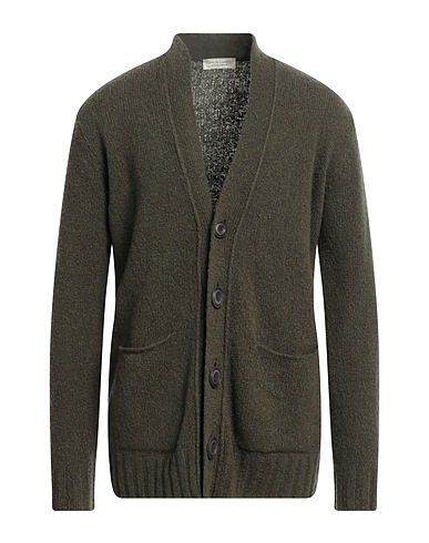 FILIPPO DE LAURENTIIS Cardigan Military green 57% Merino Wool, 28% Cashmere, 15% Polyamide