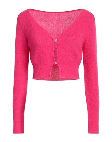 JACQUEMUS Cardigan Fuchsia 50% Mohair wool, 36% Polyamide, 14% Wool