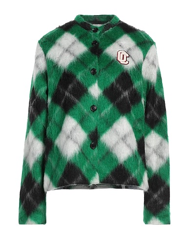 OPENING CEREMONY Cardigan Emerald green 45% Polyester, 30% Acrylic, 15% Virgin Wool, 10% Mohair wool