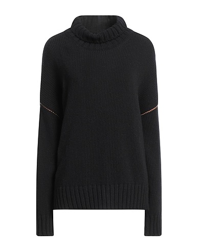 WOOLRICH Polo neck Black 100% Virgin Wool