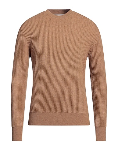 LUCQUES Pullover Kamel 35% Polyamid, 30% Viskose, 30% Wolle, 5% Kaschmir