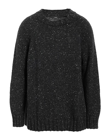 14BROS Pullover Nero 100% Lana Vergine