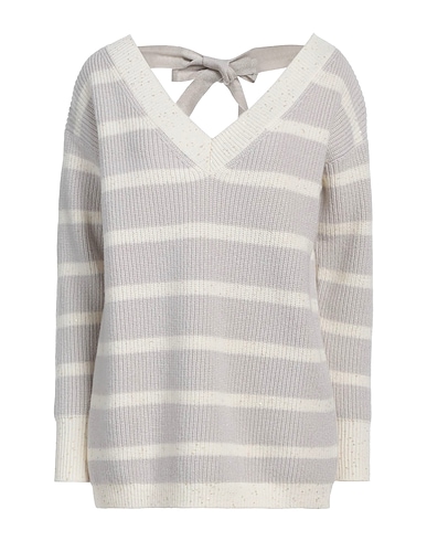 LORENA ANTONIAZZI Sweater Light grey 76% Virgin Wool, 7% Cashmere, 7% Silk, 7% Viscose, 3% Polyester