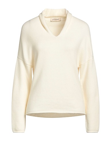 GENTRYPORTOFINO Sweater Ivory 80% Virgin Wool, 20% Cashmere