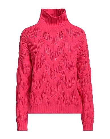 GENTRYPORTOFINO Polo neck Magenta 80% Virgin Wool, 20% Cashmere