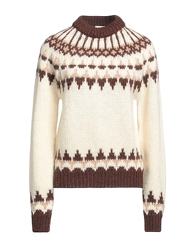SAINT LAURENT Jumper Ivory 61% Wool, 30% Mohair wool, 9% Polyamide