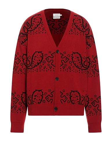 RHUDE Cardigan Burgundy 70% Wool, 30% Cashmere