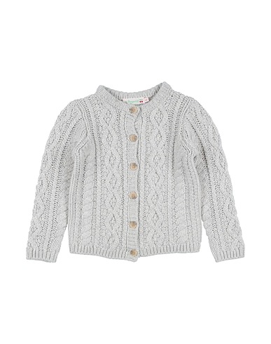 BONPOINT Strickjacke Hellgrau 33% Viskose, 23% Polyamid, 20% Wolle, 20% Baumwolle, 4% Kaschmir