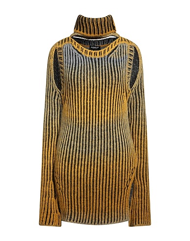 DONDUP Polo neck Marigold 61% Acrylic, 33% Wool, 6% Alpaca wool