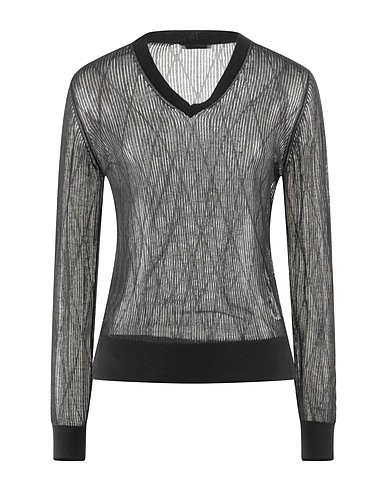 BALLANTYNE Jumper Black 100% Cotton
