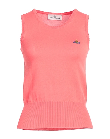 VIVIENNE WESTWOOD Maglia Gilet Salmone 100% Cotone