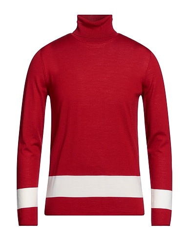 EMPORIO ARMANI Polo neck Red 100% Virgin Wool