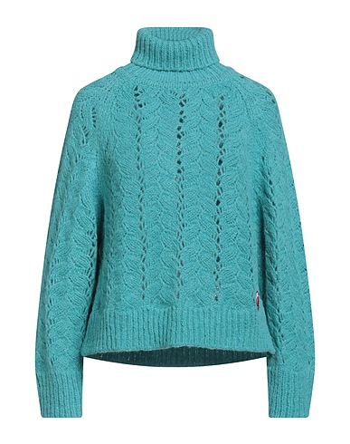 SEMICOUTURE Turtleneck Azure 68% Alpaca wool, 22% Polyamide, 10% Wool