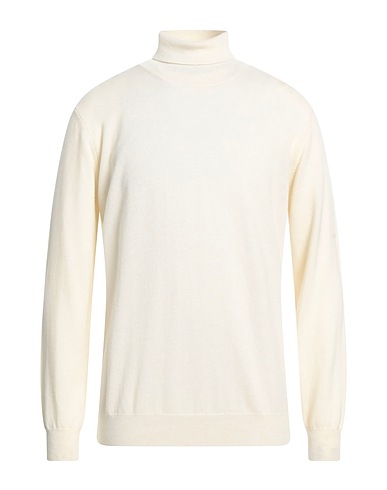 25.10 per MAURIZIO COLLECTION Rollkragenpullover Cremeweiß 90% Super 120s Wolle, 10% Kaschmir