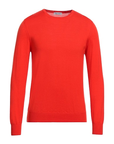 GRAN SASSO Jumper Tomato red 100% Virgin Wool