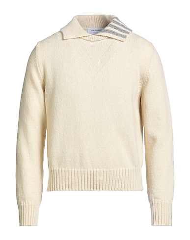 THOM BROWNE Sweater Cream 70% Wool, 30% Mohair wool